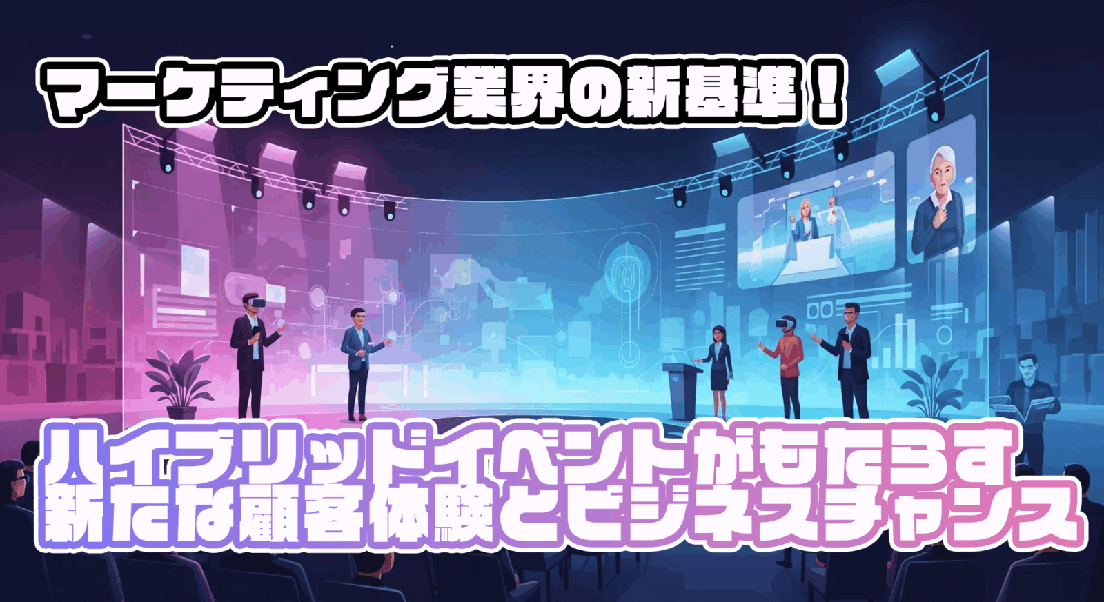マーケティング業界の新基準！ハイブリッドイベントがもたらす新たな顧客体験とビジネスチャンス