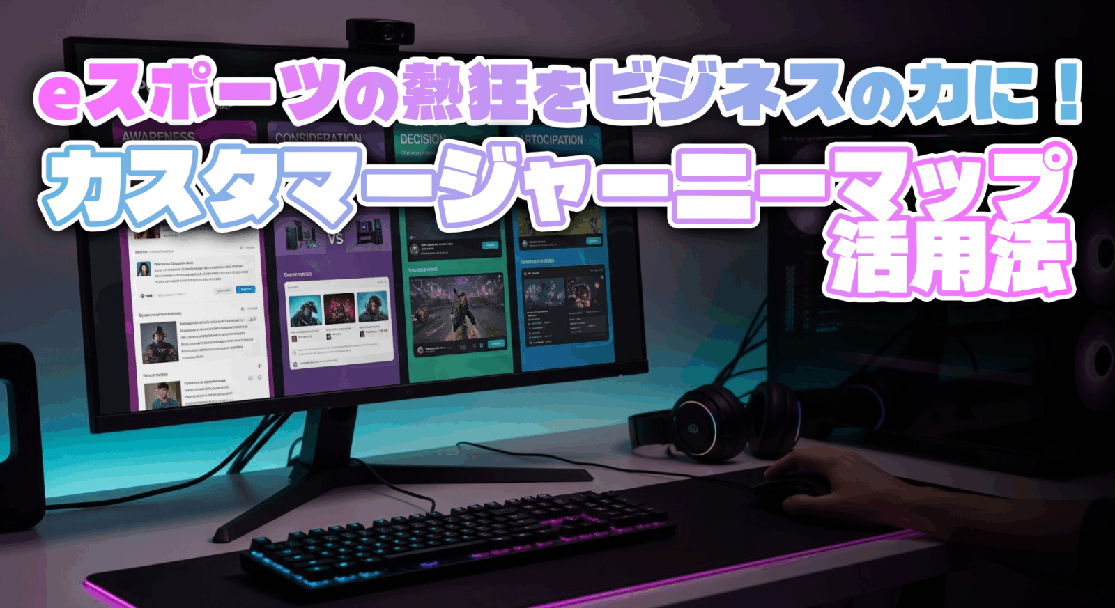 eスポーツの熱狂をビジネスの力に！カスタマージャーニーマップ活用法